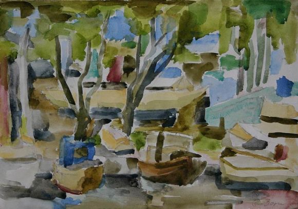 Kleiner Hafen in Lassan